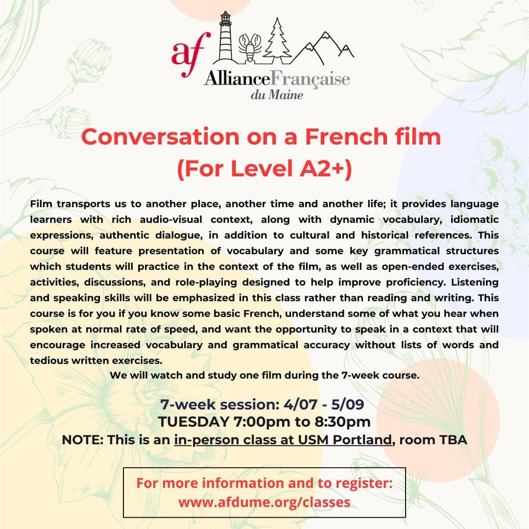 Featured image for “Conversation on a French Film (A2 +)”
