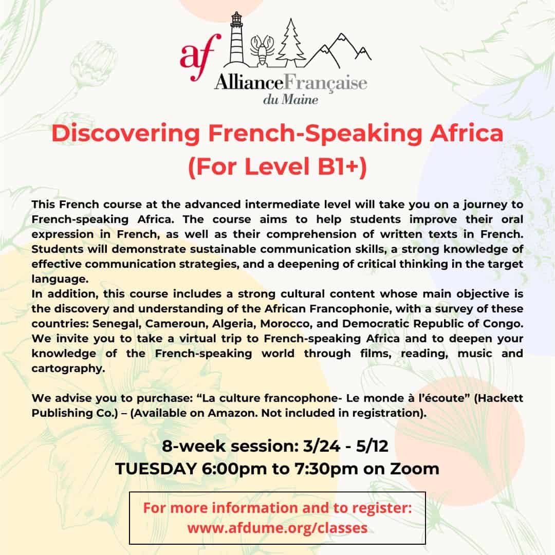 Featured image for “Discovering French-Speaking Africa (B1+)”