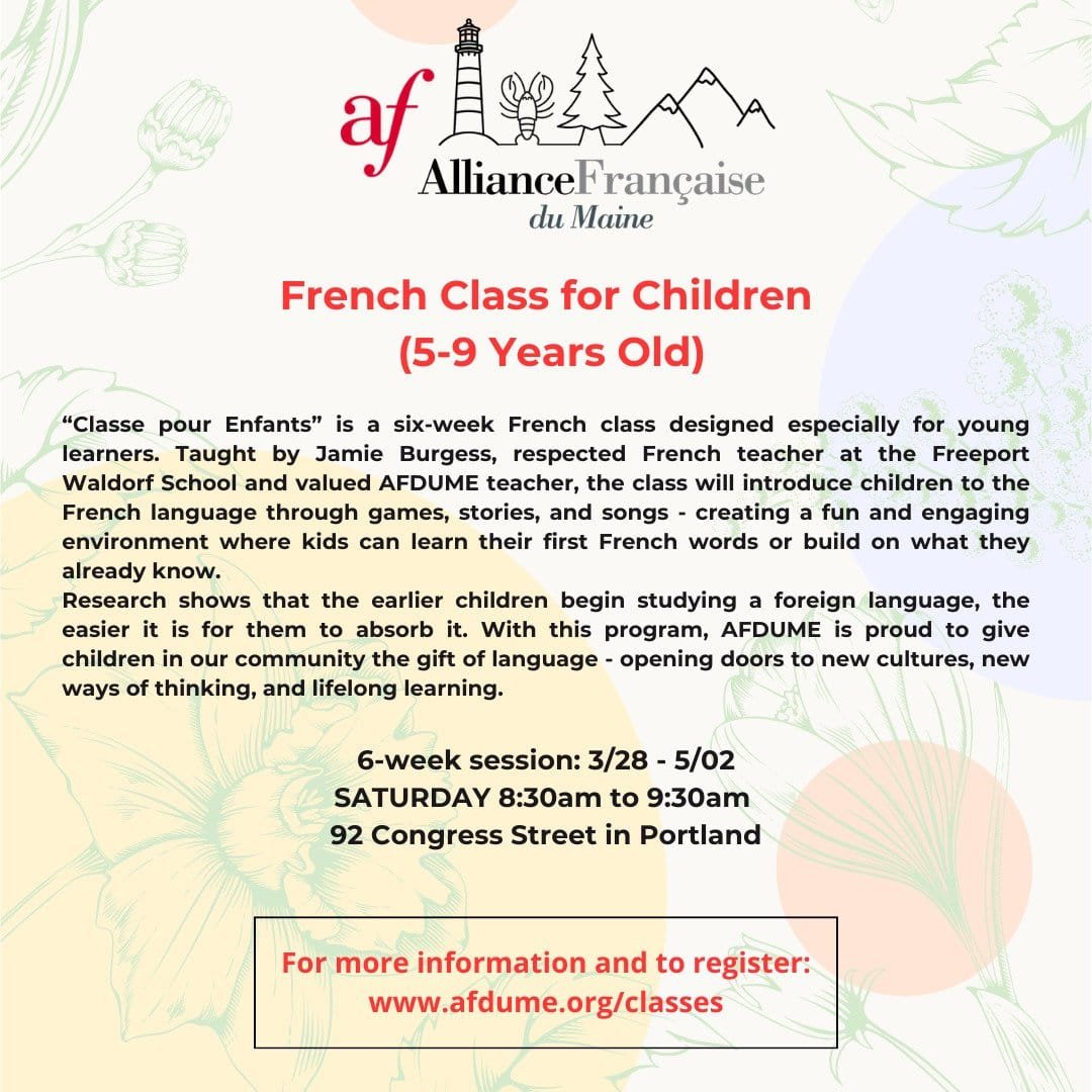 Featured image for “French Class for Children 5-9 Years Old”