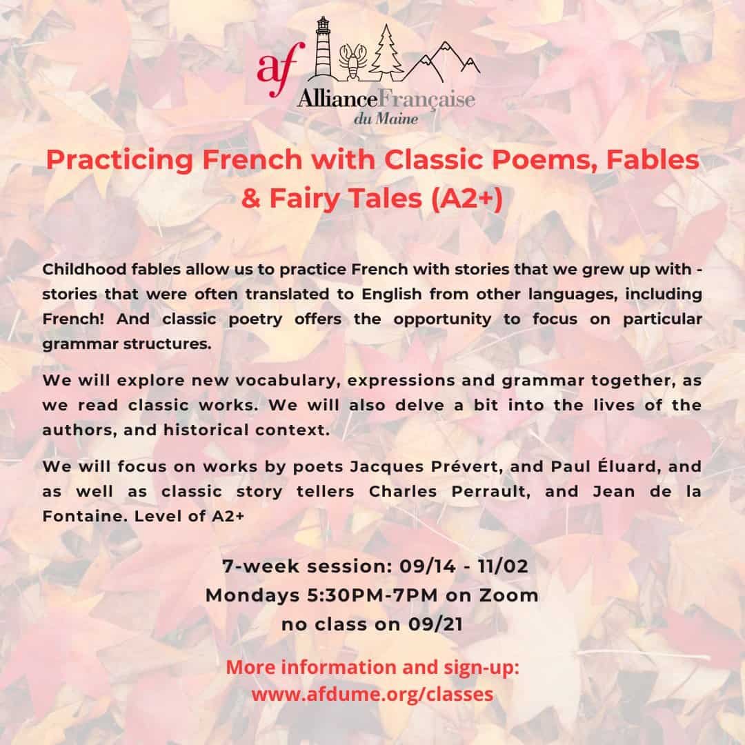 Featured image for “Practicing French with Classic Poems, Fables & Fairy Tales (A2+)”